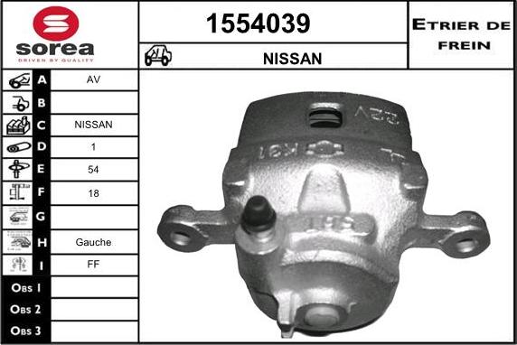 SNRA 1554039 - Тормозной суппорт avtokuzovplus.com.ua