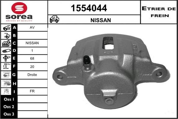 SNRA 1554044 - Тормозной суппорт autodnr.net