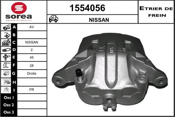 SNRA 1554056 - Гальмівний супорт autocars.com.ua