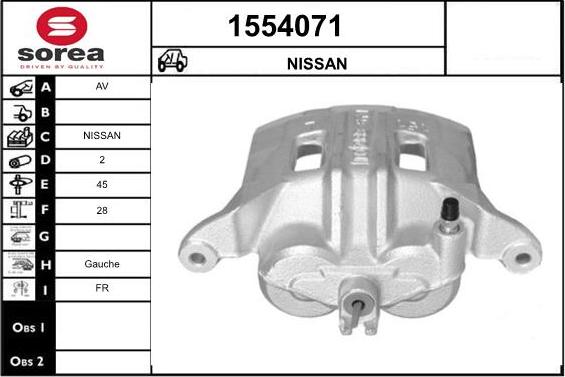 SNRA 1554071 - Гальмівний супорт autocars.com.ua