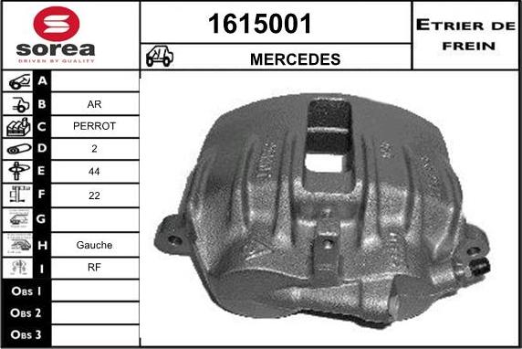 SNRA 1615001 - Гальмівний супорт autocars.com.ua