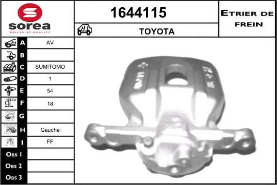 SNRA 1644115 - Тормозной суппорт autodnr.net