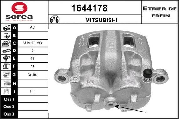 SNRA 1644178 - Тормозной суппорт avtokuzovplus.com.ua