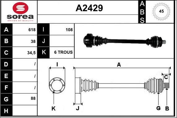 SNRA A2429 - Приводной вал autodnr.net