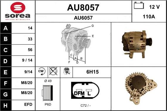 SNRA AU8057 - Генератор autodnr.net