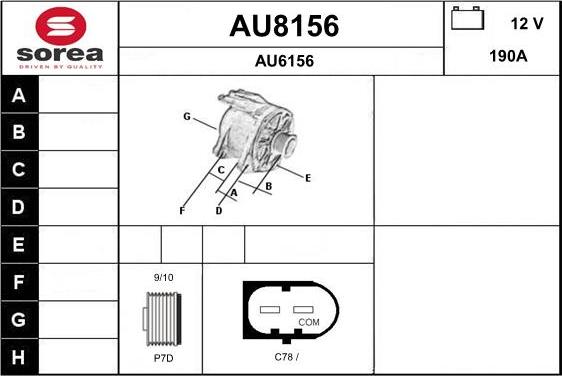 SNRA AU8156 - Генератор autodnr.net