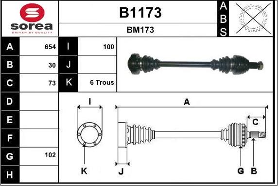 SNRA B1173 - Приводной вал autodnr.net