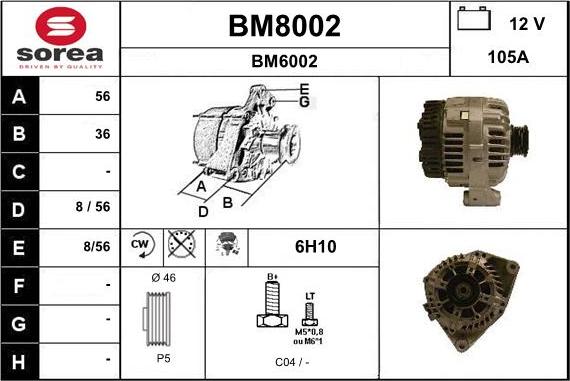 SNRA BM8002 - Генератор autocars.com.ua