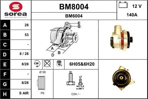 SNRA BM8004 - Генератор autocars.com.ua