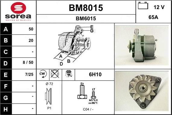 SNRA BM8015 - Генератор autocars.com.ua