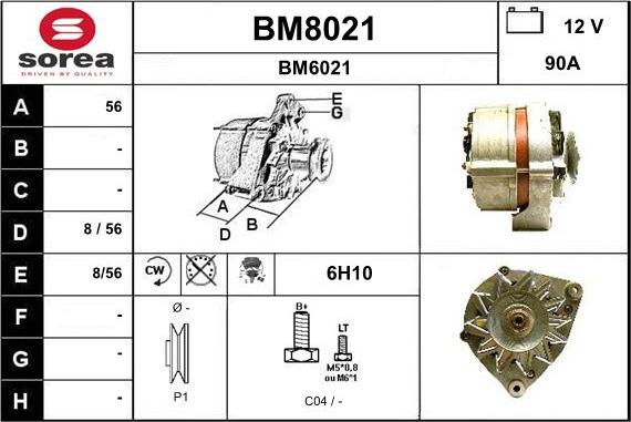 SNRA BM8021 - Генератор avtokuzovplus.com.ua