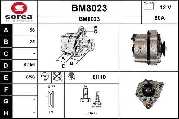 SNRA BM8023 - Генератор avtokuzovplus.com.ua