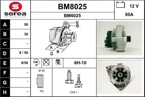 SNRA BM8025 - Генератор autocars.com.ua