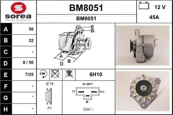 SNRA BM8051 - Генератор autocars.com.ua