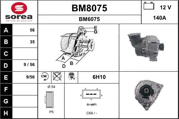 SNRA BM8075 - Генератор autocars.com.ua