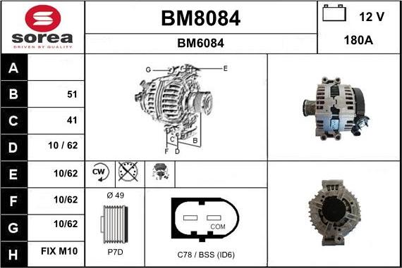 SNRA BM8084 - Генератор autocars.com.ua