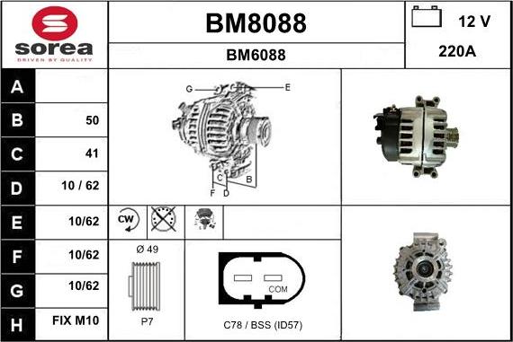 SNRA BM8088 - Генератор avtokuzovplus.com.ua