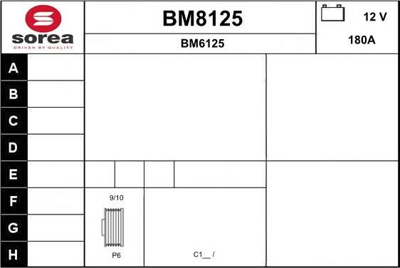 SNRA BM8125 - Генератор autocars.com.ua