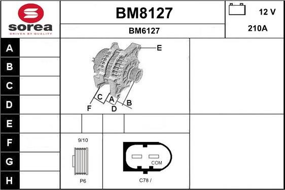 SNRA BM8127 - Генератор autocars.com.ua