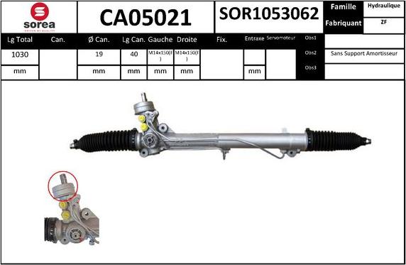 SNRA CA05021 - Рулевой механизм, рейка autodnr.net