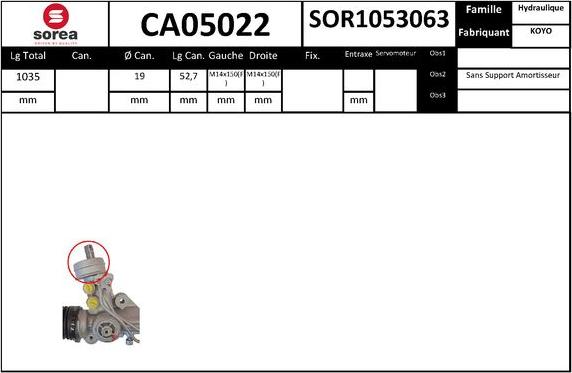 SNRA CA05022 - Рулевой механизм, рейка autodnr.net