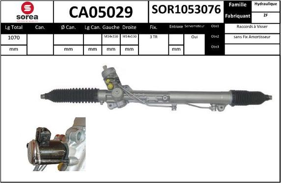 SNRA CA05029 - Рулевой механизм, рейка autodnr.net