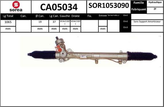 SNRA CA05034 - Рулевой механизм, рейка autodnr.net