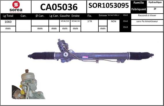 SNRA CA05036 - Рулевой механизм, рейка autodnr.net