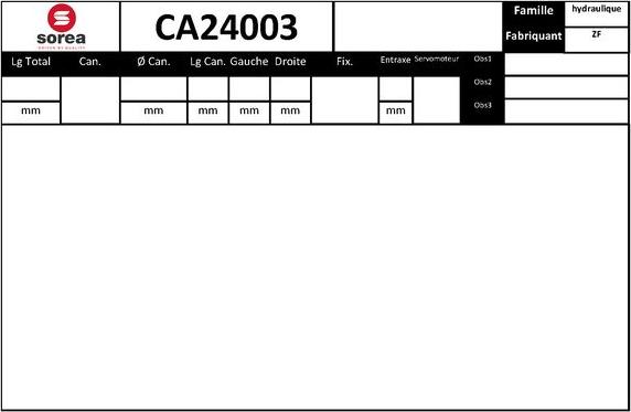 SNRA CA24003 - Рульовий механізм, рейка autocars.com.ua