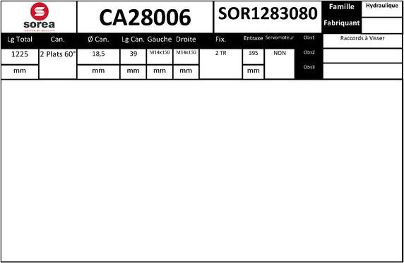 SNRA CA28006 - Рулевой механизм, рейка avtokuzovplus.com.ua