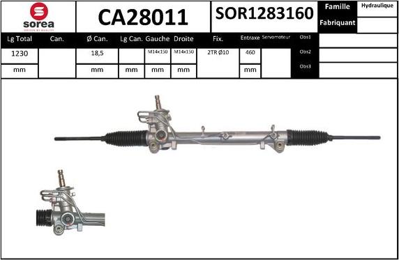 SNRA CA28011 - Рулевой механизм, рейка autodnr.net