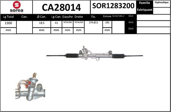 SNRA CA28014 - Рулевой механизм, рейка autodnr.net