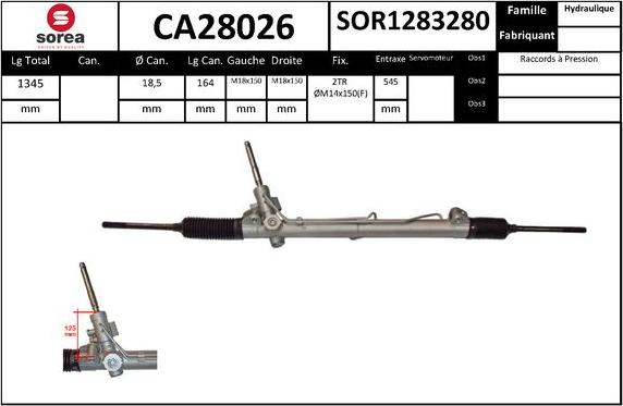 SNRA CA28026 - Рулевой механизм, рейка autodnr.net