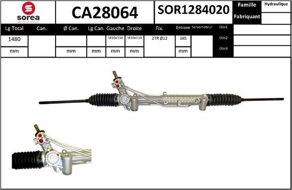 SNRA CA28064 - Рулевой механизм, рейка autodnr.net