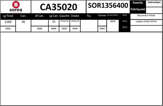 SNRA CA35020 - Рульовий механізм, рейка autocars.com.ua