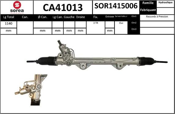 SNRA CA41013 - Рульовий механізм, рейка autocars.com.ua