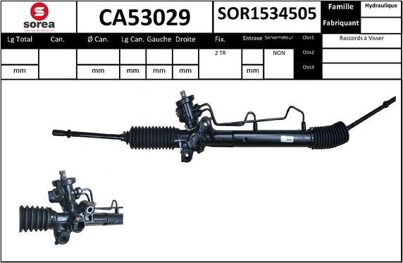 SNRA CA53029 - Рулевой механизм, рейка avtokuzovplus.com.ua