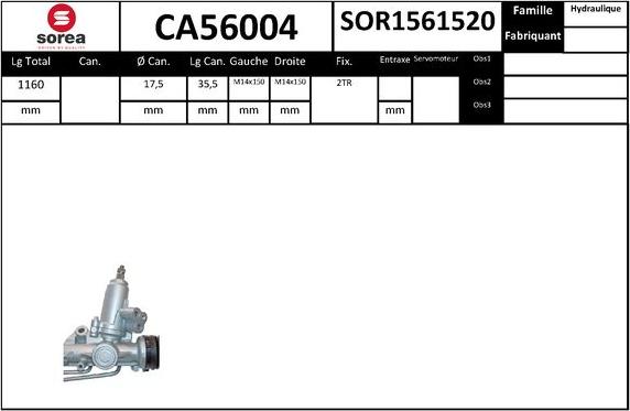 SNRA CA56004 - Рулевой механизм, рейка autodnr.net