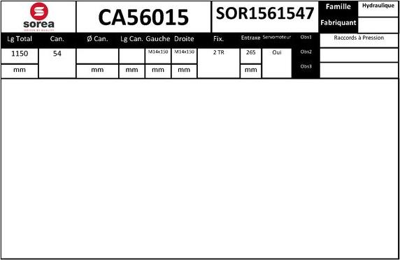 SNRA CA56015 - Рулевой механизм, рейка autodnr.net