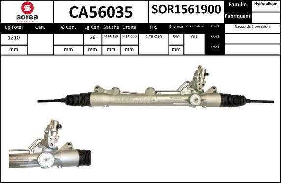 SNRA CA56035 - Рулевой механизм, рейка autodnr.net