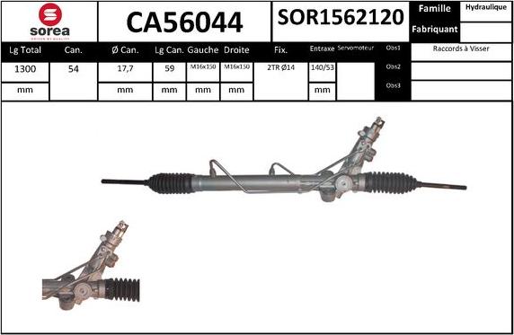 SNRA CA56044 - Рулевой механизм, рейка autodnr.net