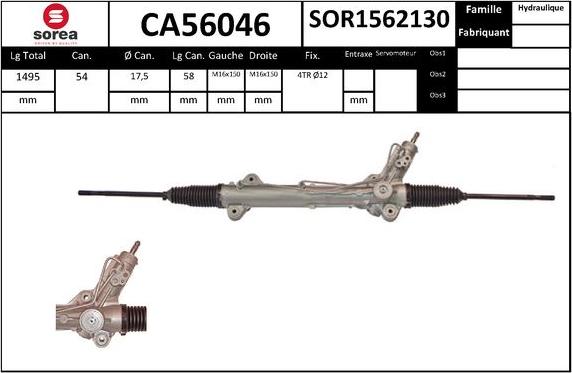 SNRA CA56046 - Рулевой механизм, рейка autodnr.net