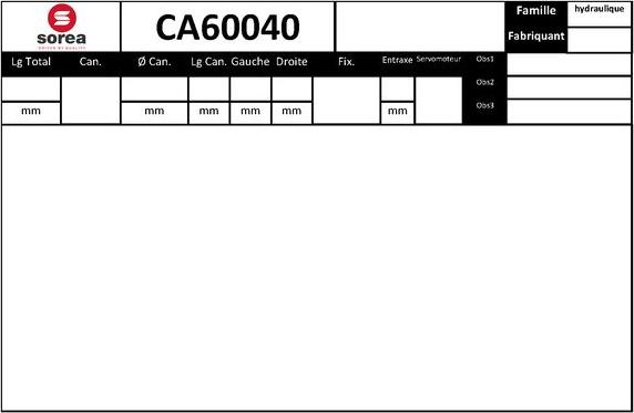 SNRA CA60040 - Рульовий механізм, рейка autocars.com.ua