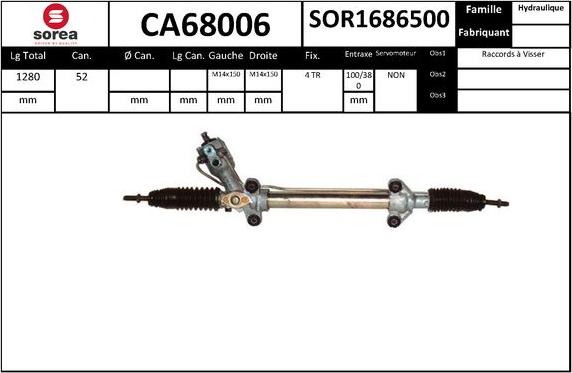 SNRA CA68006 - Рулевой механизм, рейка autodnr.net