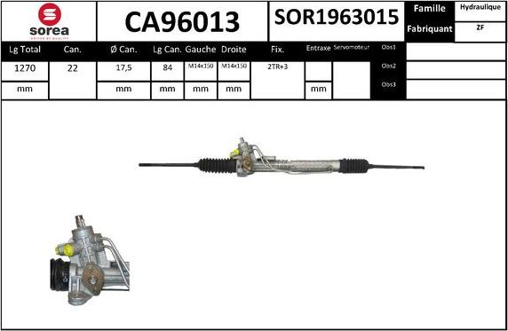 SNRA CA96013 - Рулевой механизм, рейка autodnr.net