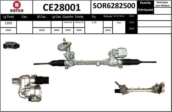 SNRA CE28001 - Рульовий механізм, рейка autocars.com.ua