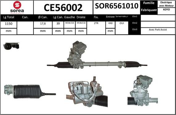 SNRA CE56002 - Рульовий механізм, рейка autocars.com.ua