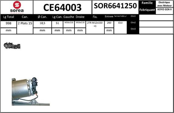 SNRA CE64003 - Рульовий механізм, рейка autocars.com.ua