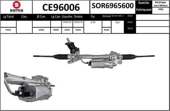 SNRA CE96006 - Рульовий механізм, рейка autocars.com.ua