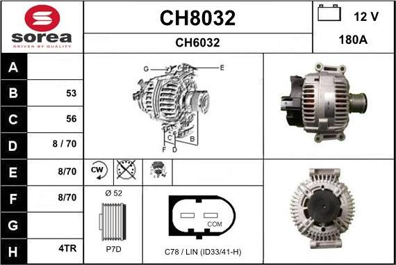 SNRA CH8032 - Генератор autocars.com.ua